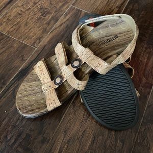 Brown Orthoheel Shoes Size 9